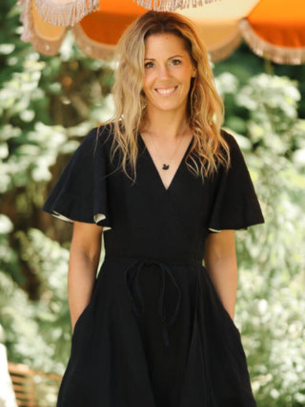 Son de flor butterfl mini wrap dress